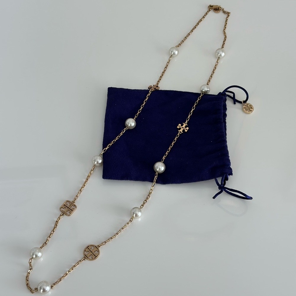 Tory Burch Evie Extra Long Station Necklace